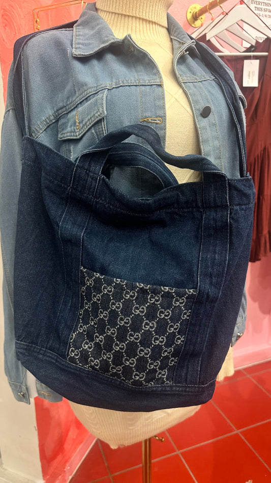 Handmade Large Denim Bag