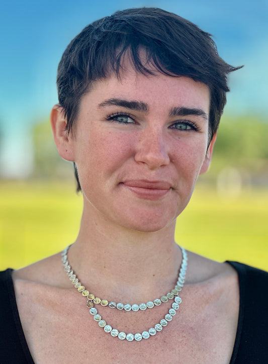 Taxco Hammered Double Necklace 20”