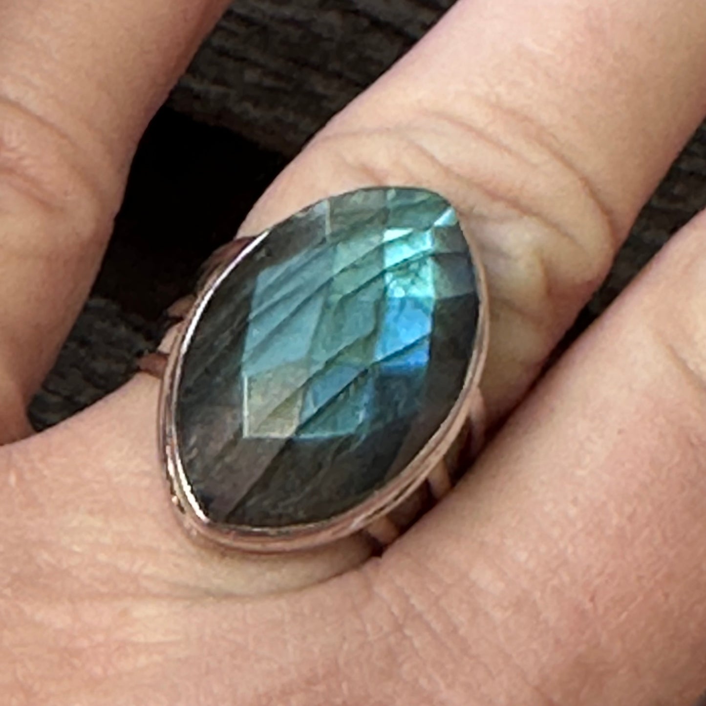 R0181. Labradorite Statement Ring