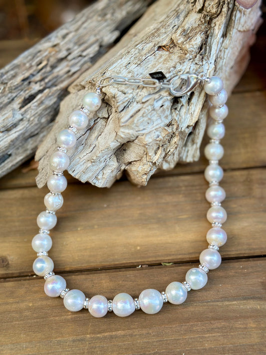 N0842 Statement Pearl Necklace (20”-22”)