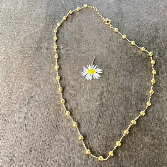 Vermeil Gold Necklace (16”-17”)