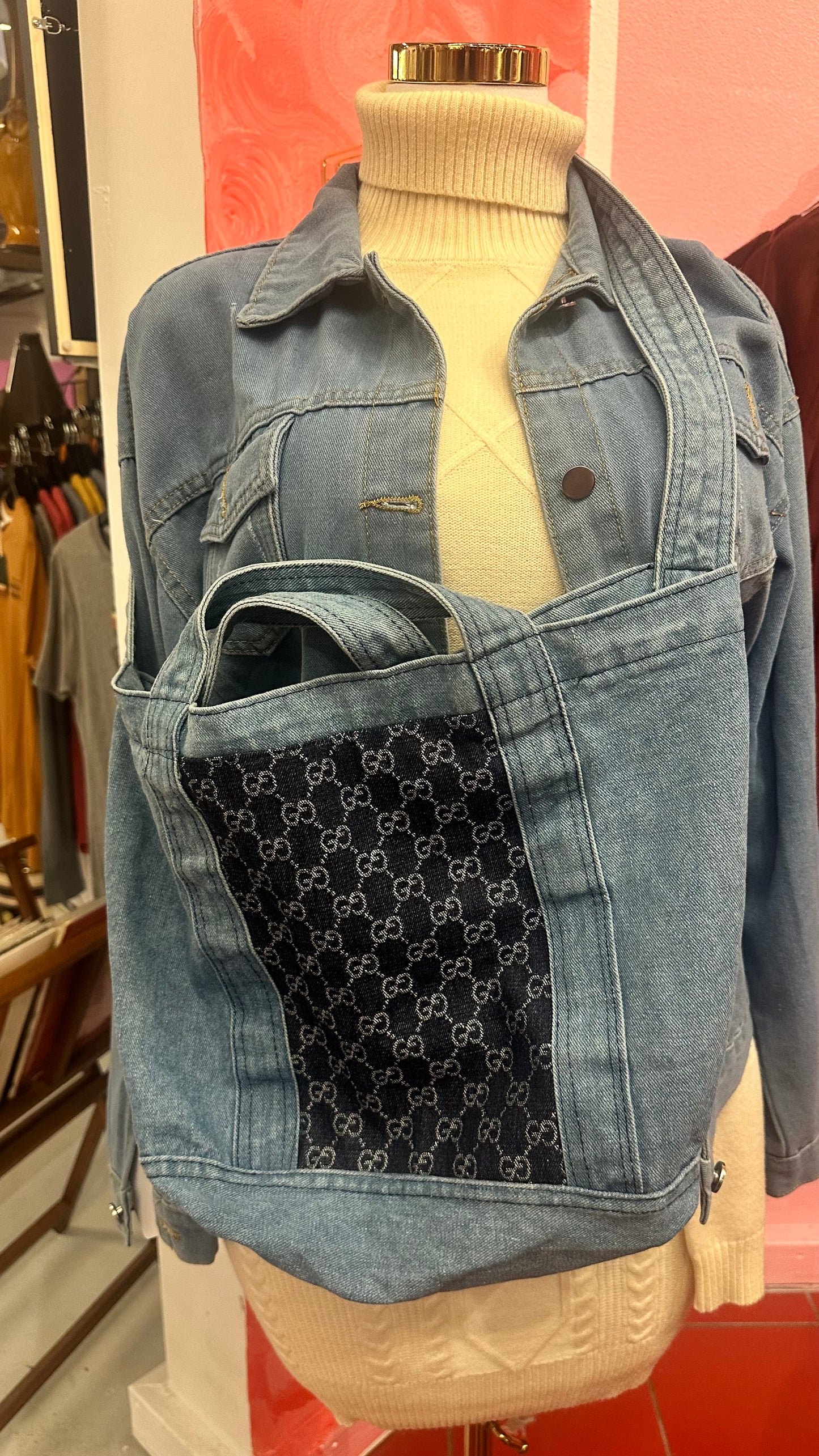 Handmade Large Denim Bag