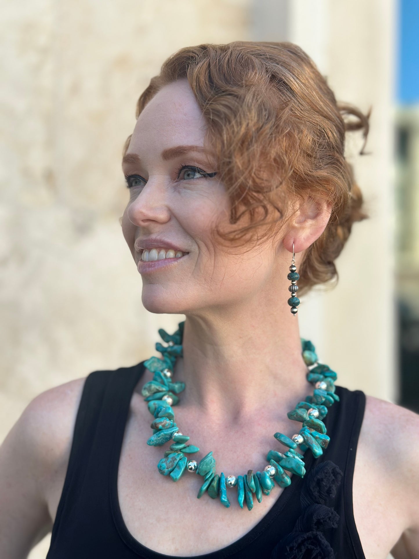 N0920 Statement Turquoise Necklace (18”-20”)