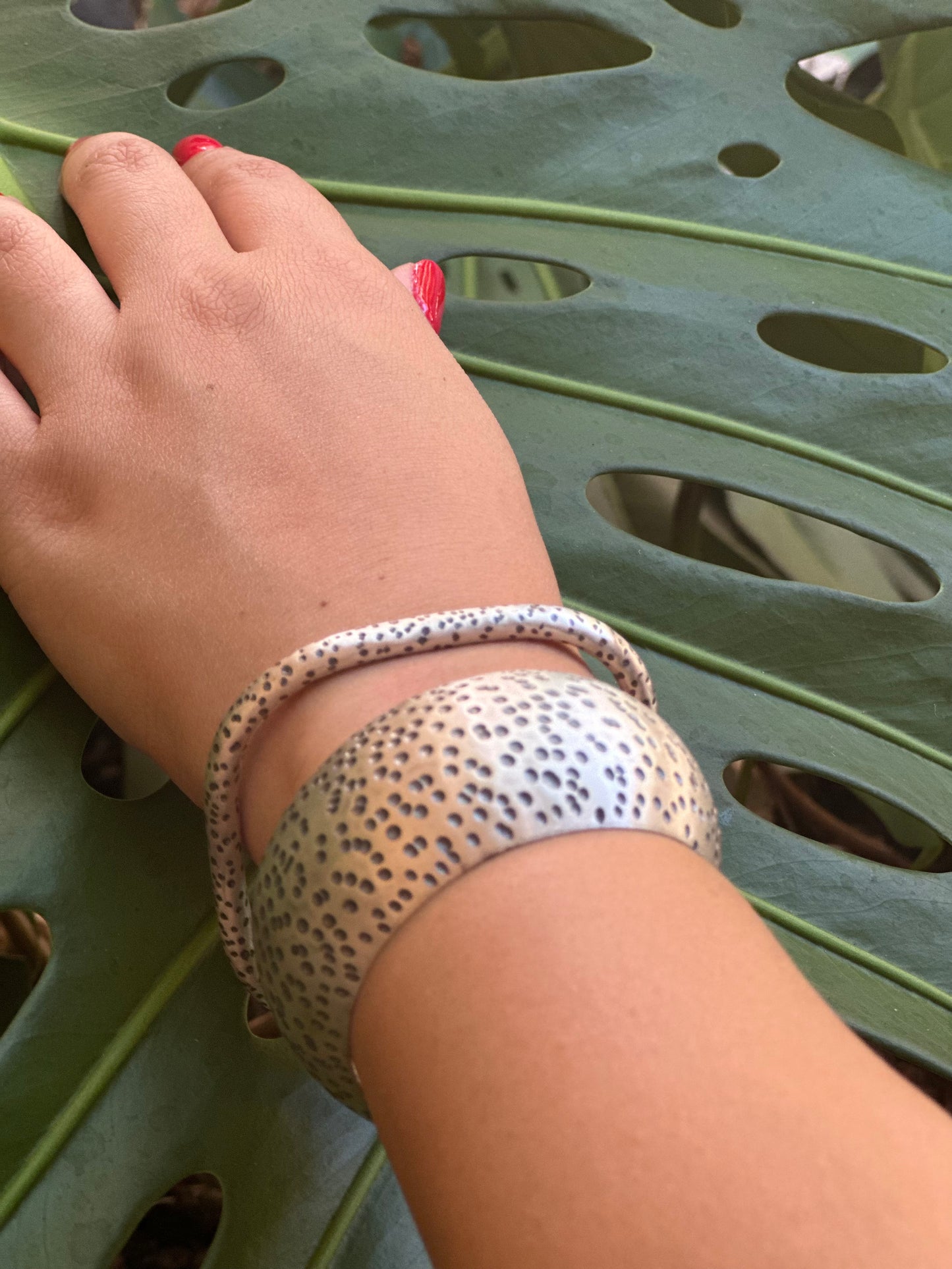 B0289. Dalmatian Statement Cuff