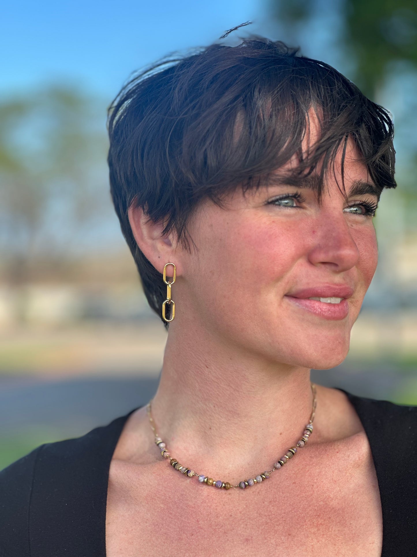 Purpurite Gold Filled Necklace (18”-20”)