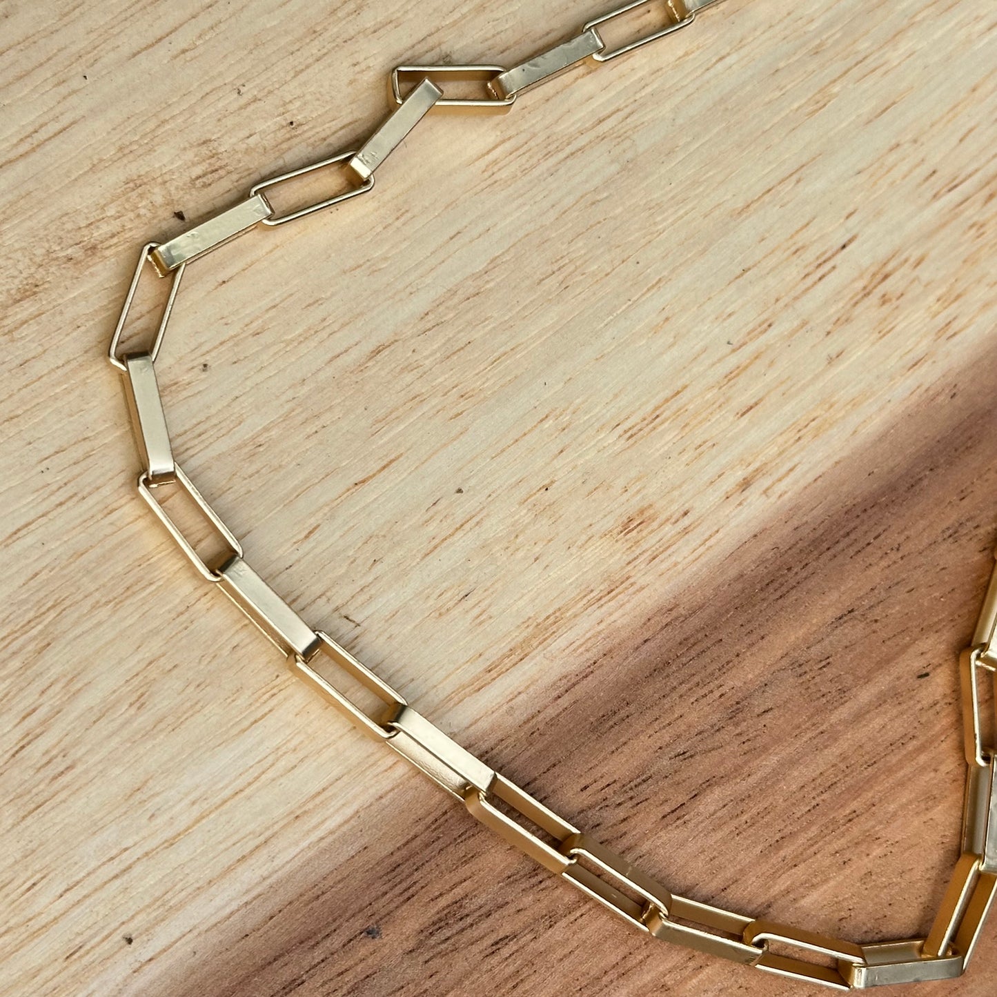 Matte Gold Necklace 19"