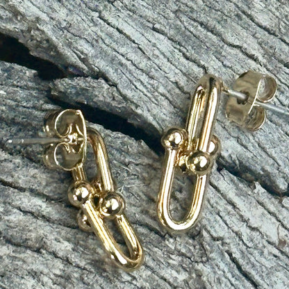 E0732 Gold Earrings (1.4”)