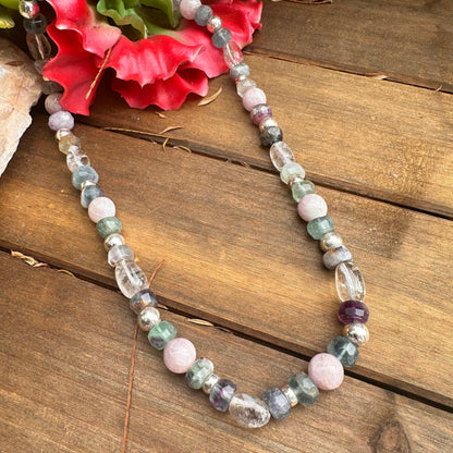Florite Sterling Sterling Necklace (18”-20”)