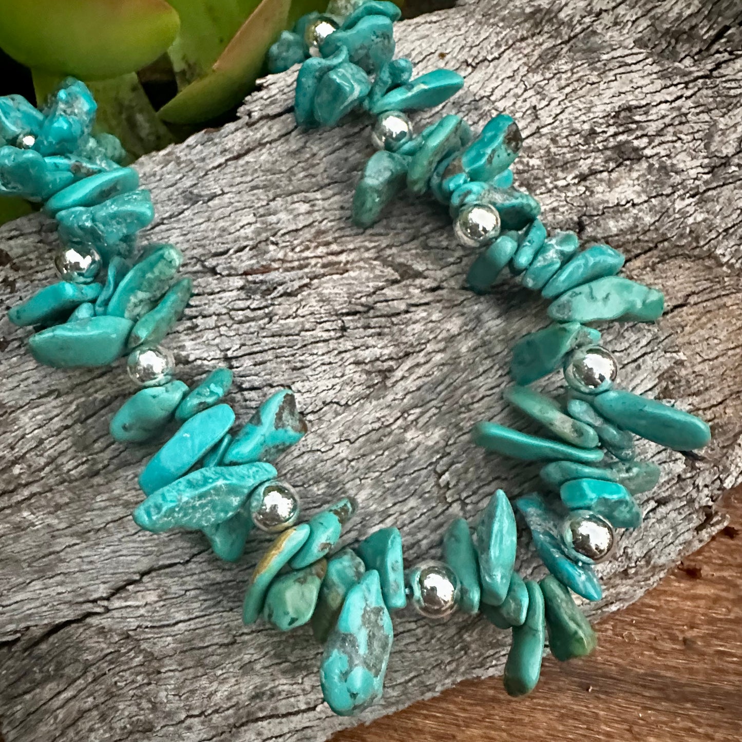 N0920  Statement Turquoise Necklace (18”-20”)