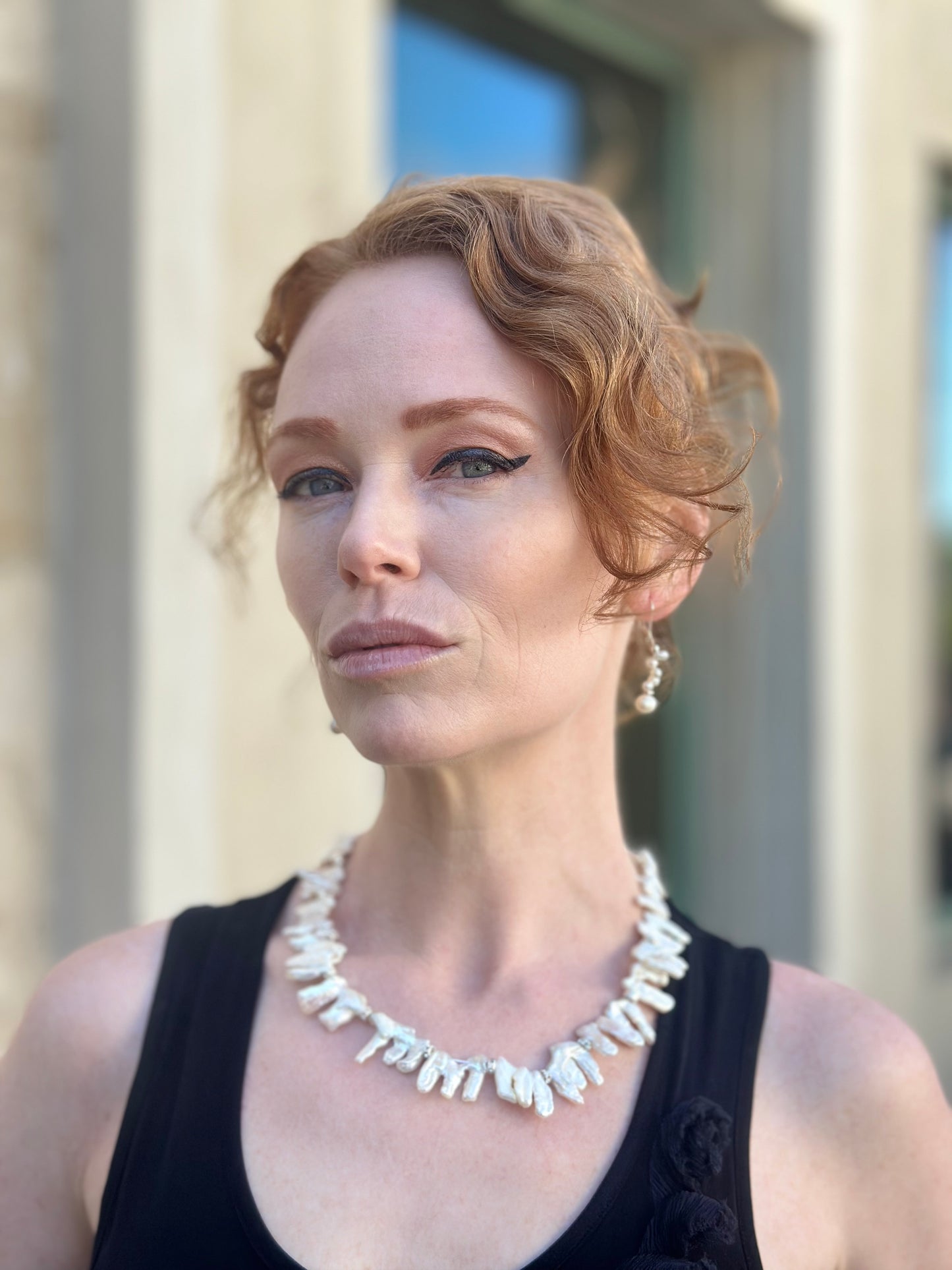 N0904 Pearl Statement Necklace 18”-20”