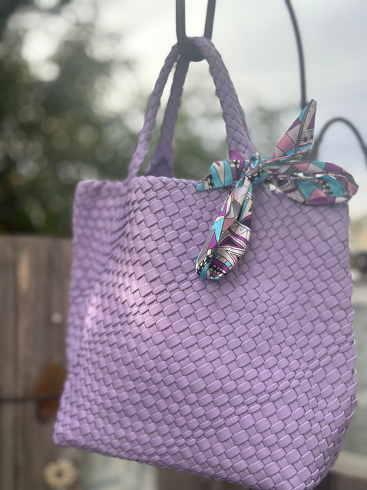 Summer Neoprene Woven Bag & Wallet Set