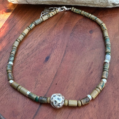 Jasper Sterling Necklace (18-20")