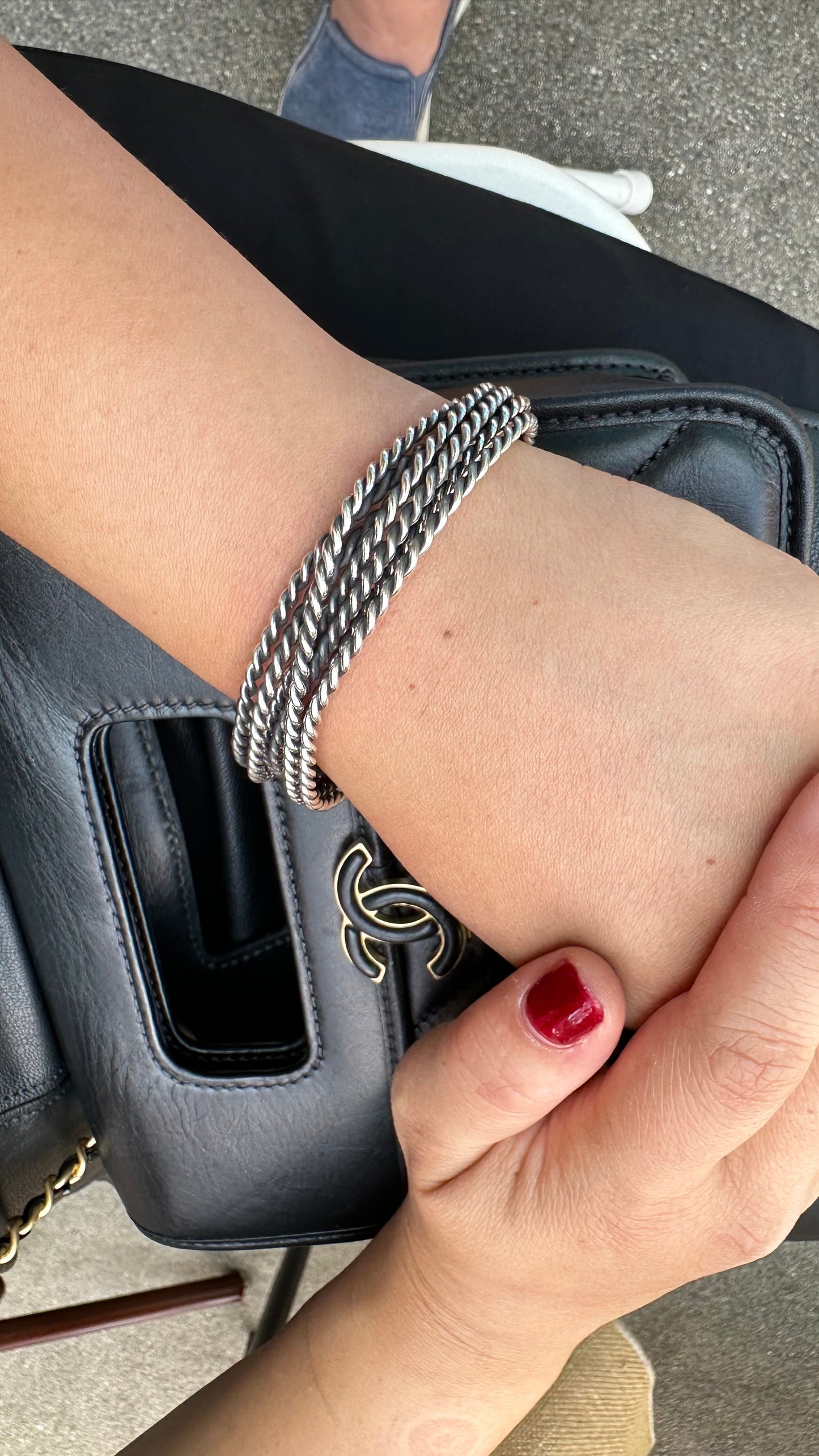 B0346  Oxidized  Sterling Cuff