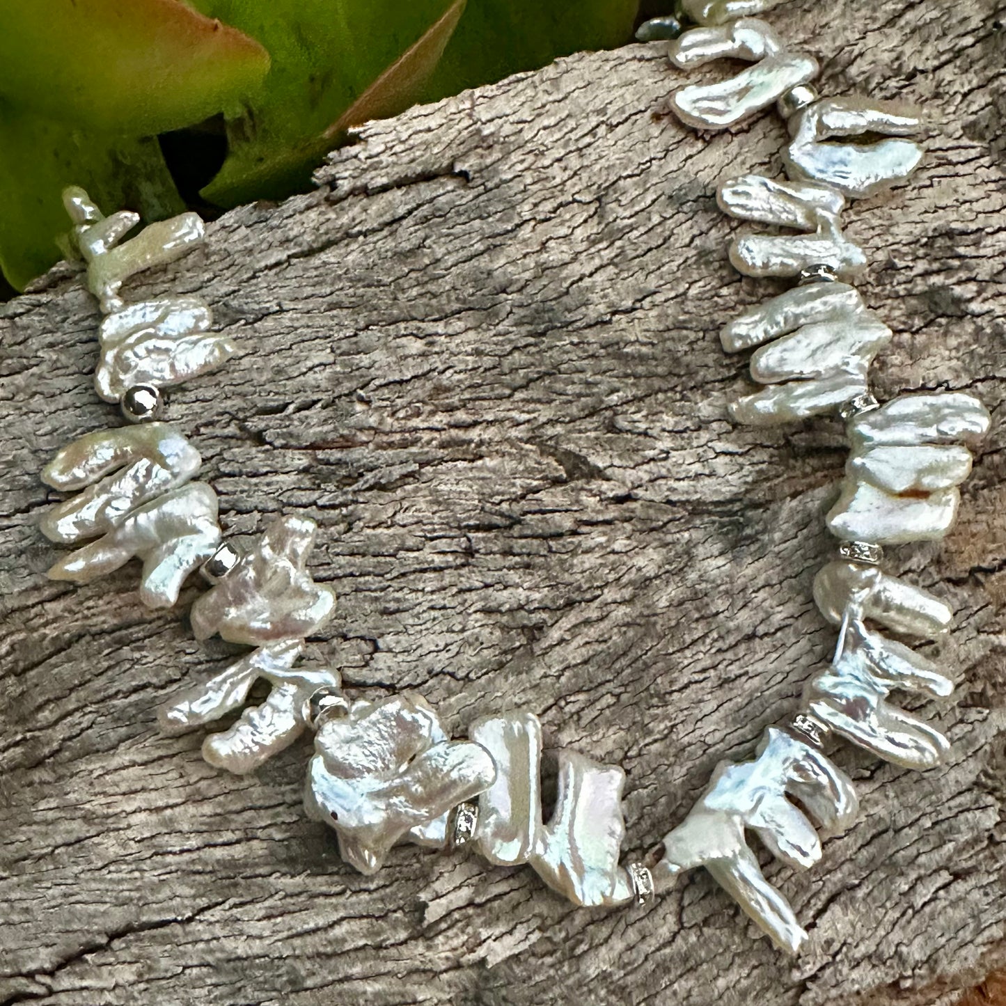 N0904 Pearl Statement Necklace 18”-20”