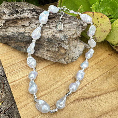 Natural Baroque Pearls Necklace (19”-21”)