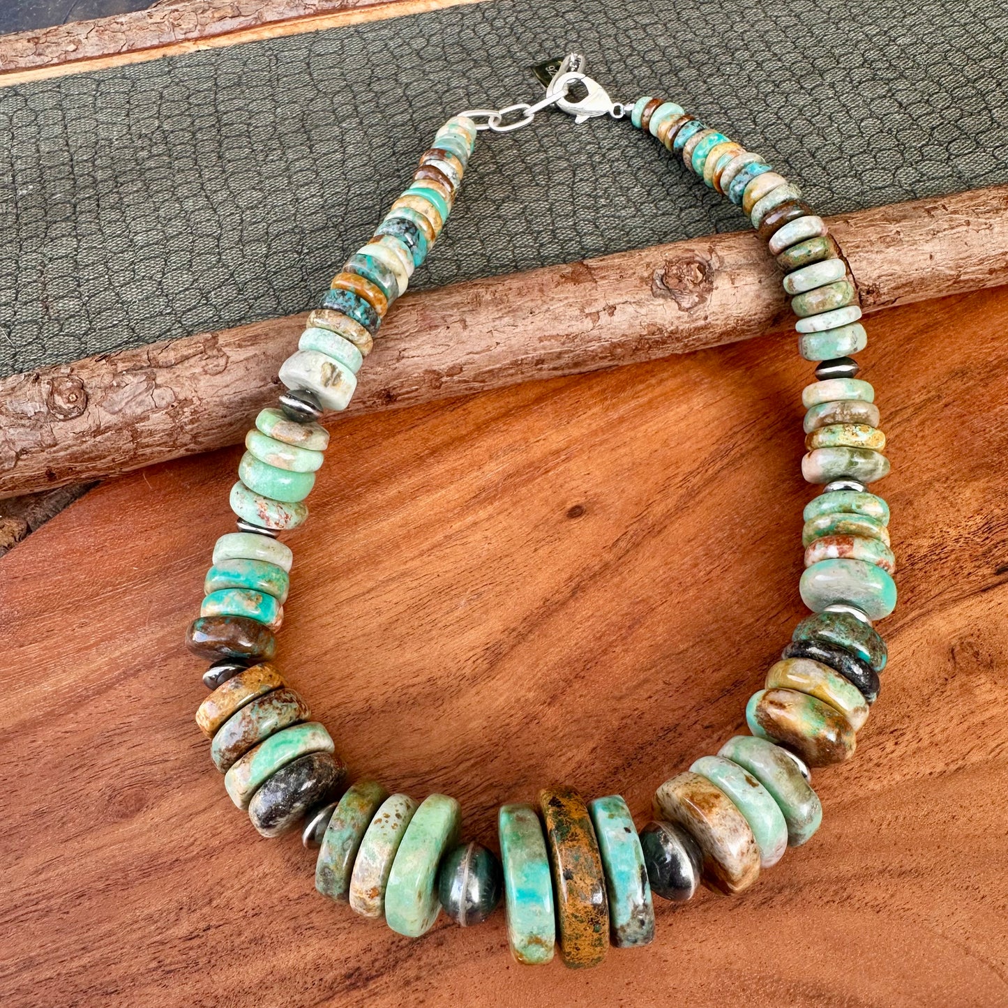 Statement Turquoise Navajo Pearl Necklace (18"-20")