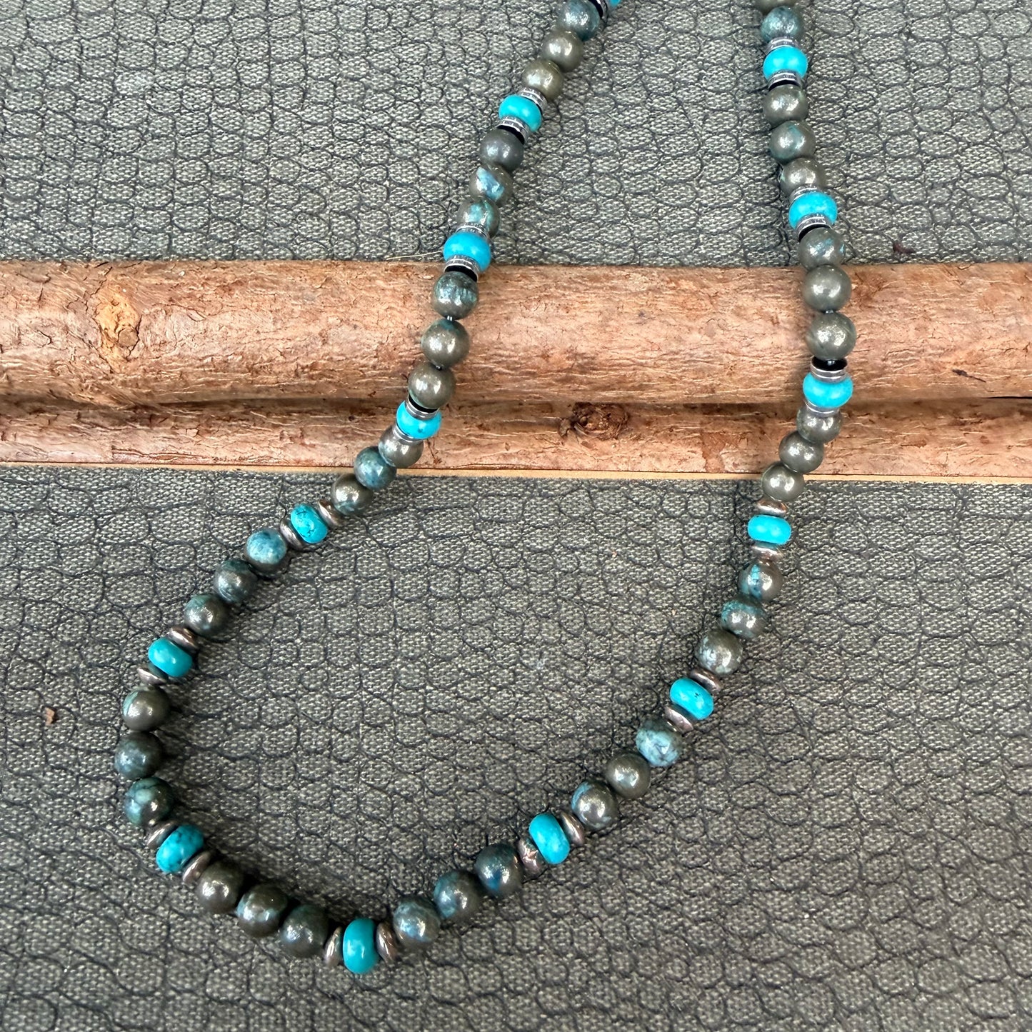 Sale - 18”-20”  Hematite Agate Necklace