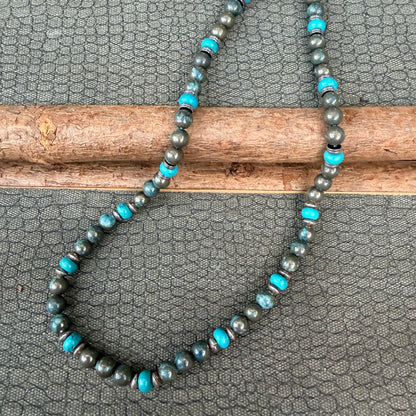 Sale - 18”-20”  Hematite Agate Necklace