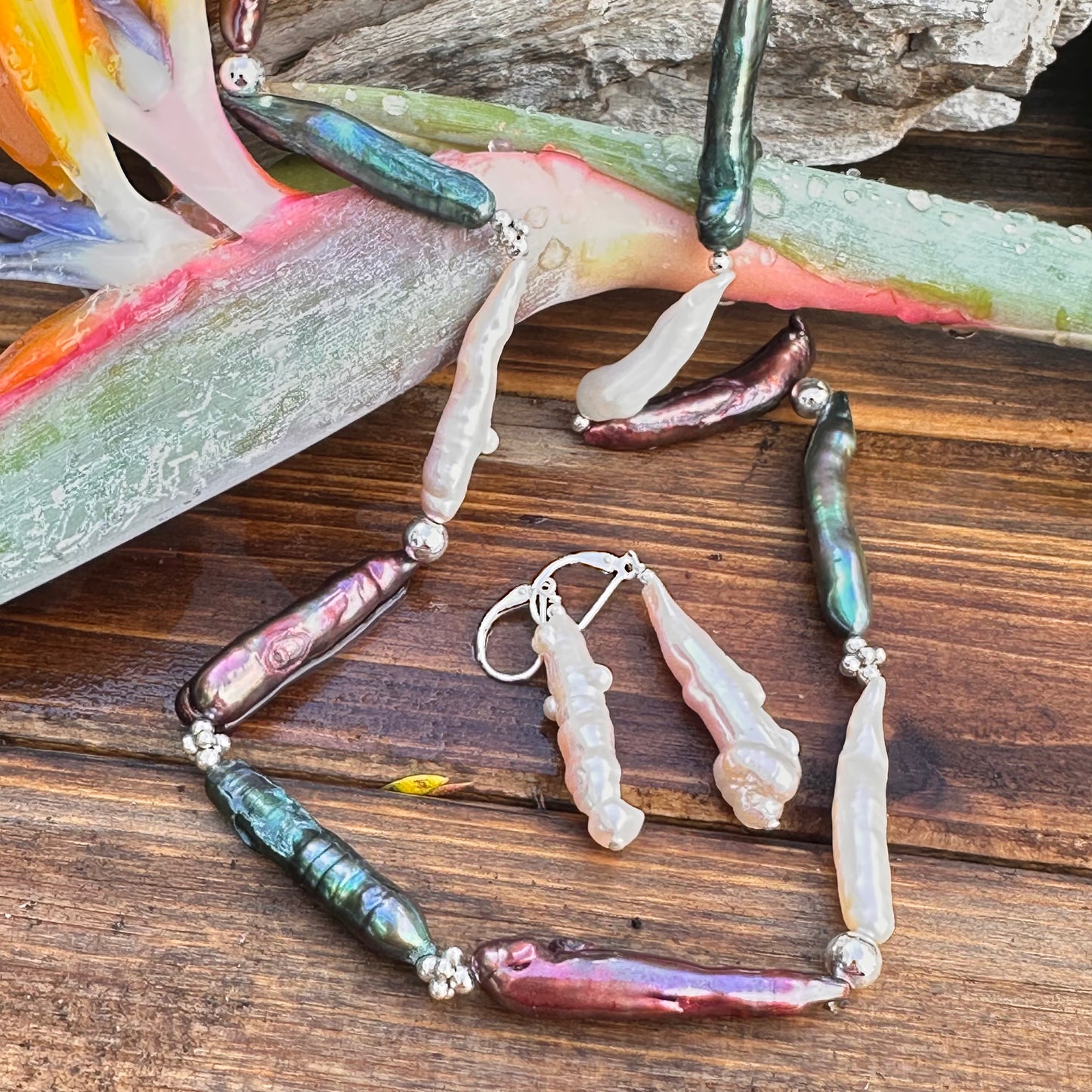 Linear Pearl Earrings