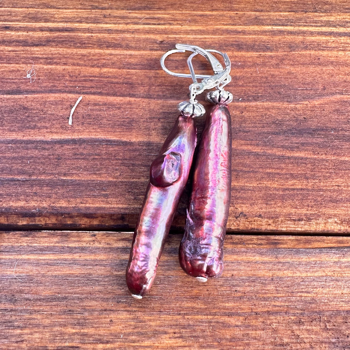 Linear Pearl Earrings