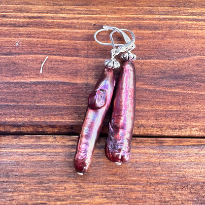 Linear Pearl Earrings